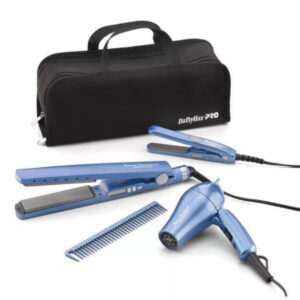 Kit Plancha 1/1/4 Mini Plancha Y Secador BabylissPro Nano Titanium
